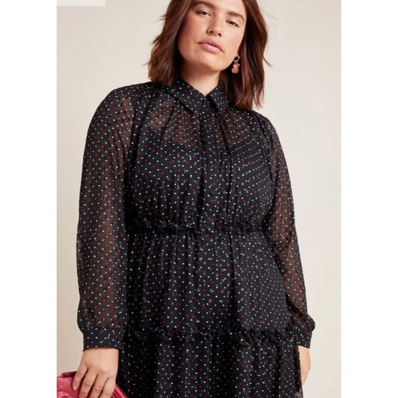 Anthropologie Dresses & Skirts - Anthropologie Haven Ruffled Polka Dot Dress